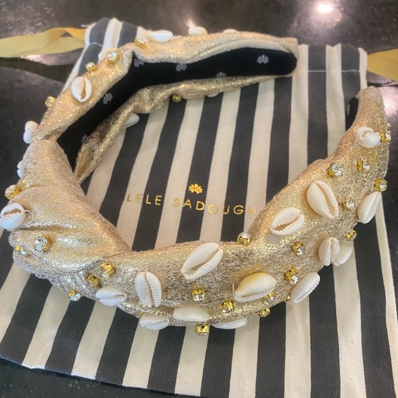 Lele Sadoughi Accessories - LELE SADOUGHI KNOTTED SHELL & CRYSTAL HEADBAND